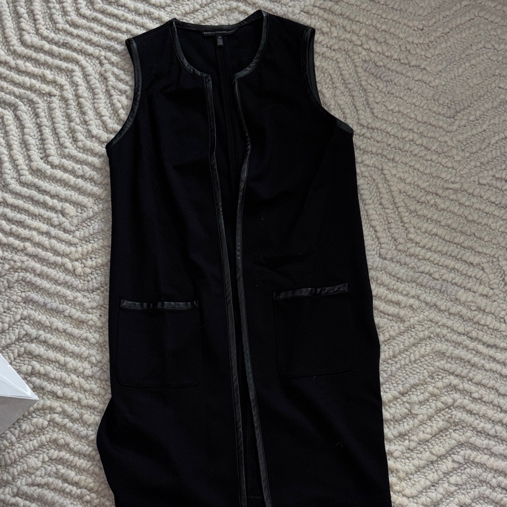 White House Black Market Black Sleeveless Over Dress